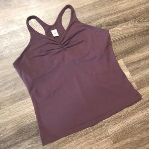 prAna Size L Purple Racerback Athletic Tank Top